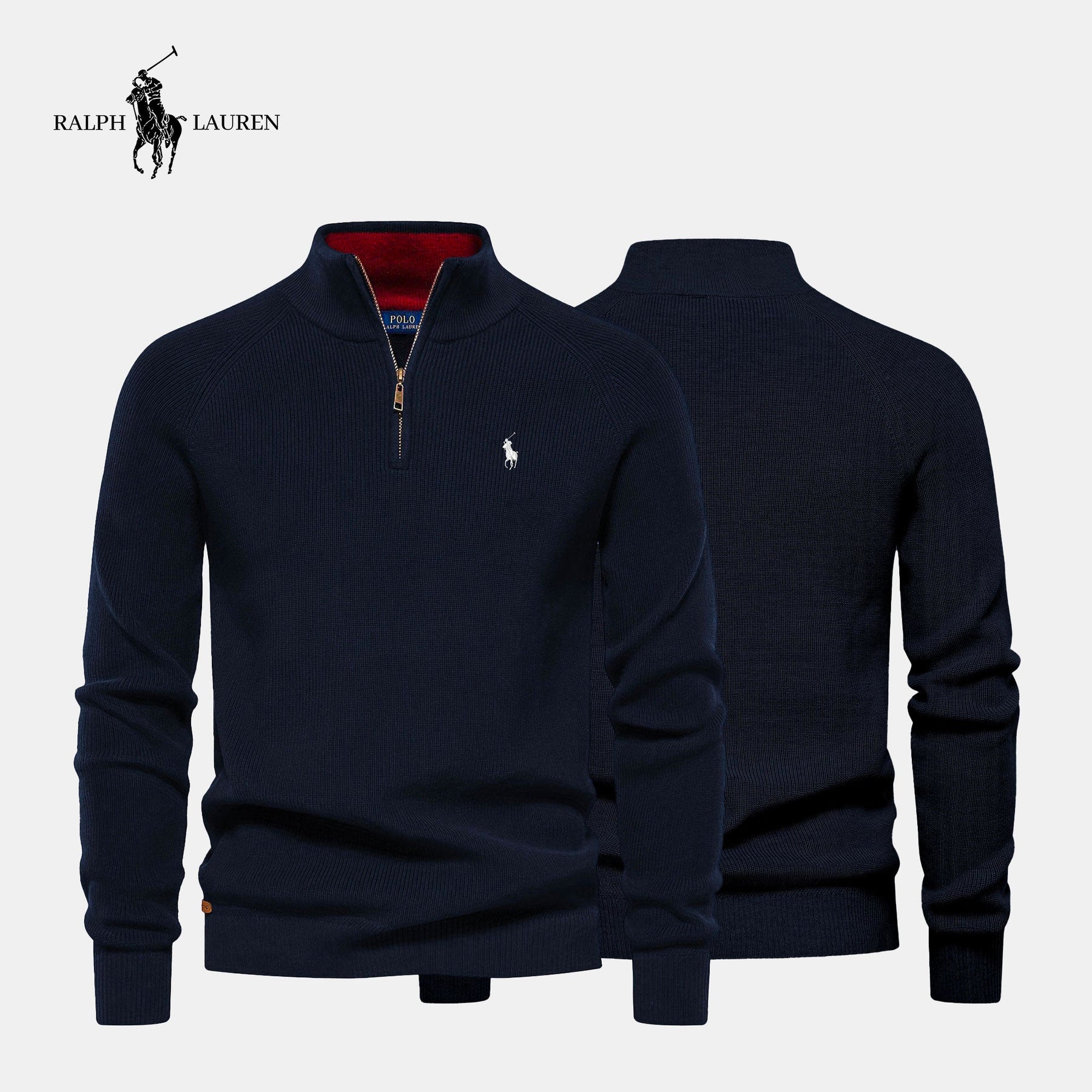 Pull Col Zippé R&L (DÉSTOCKAGE)