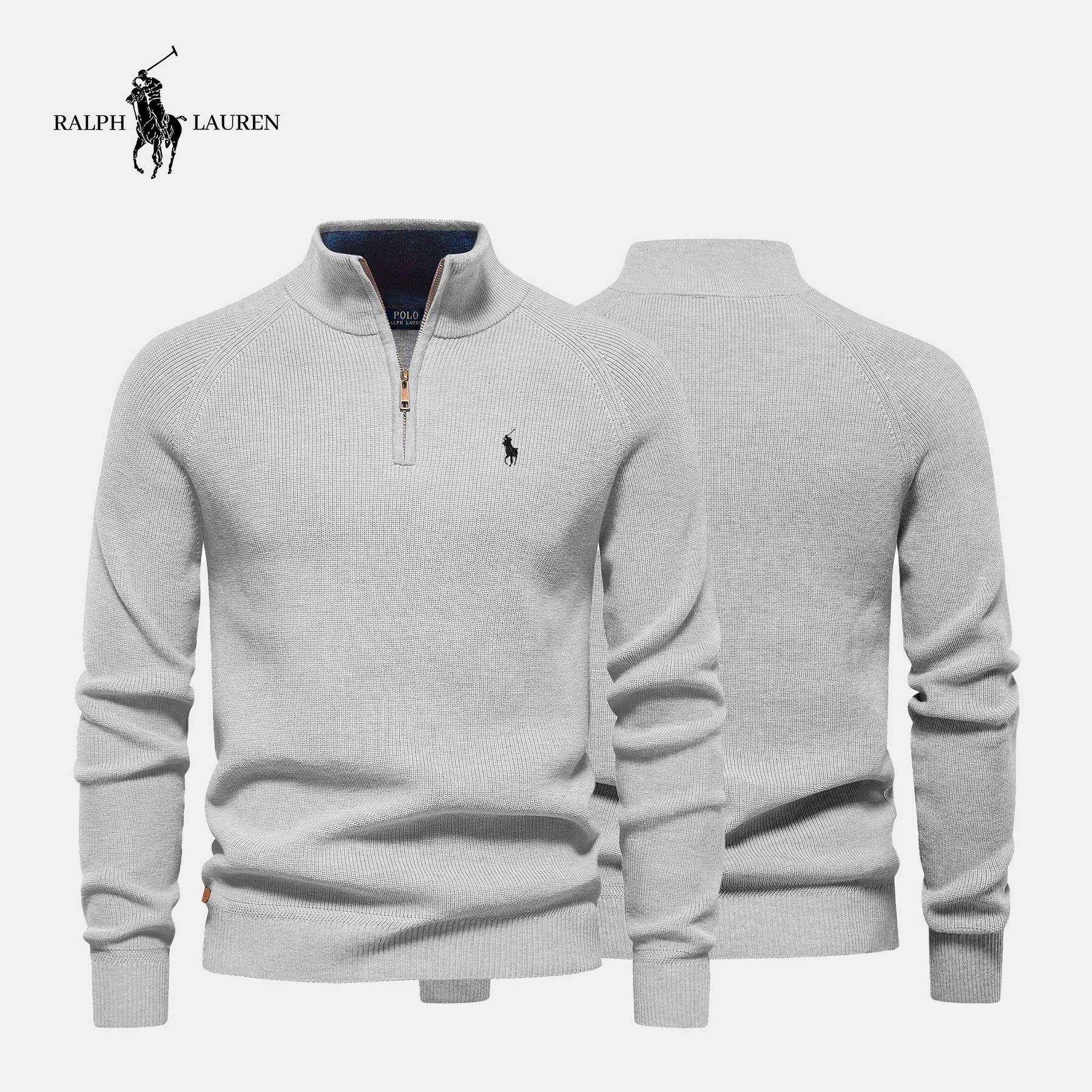 Pull Col Zippé R&L (DÉSTOCKAGE)