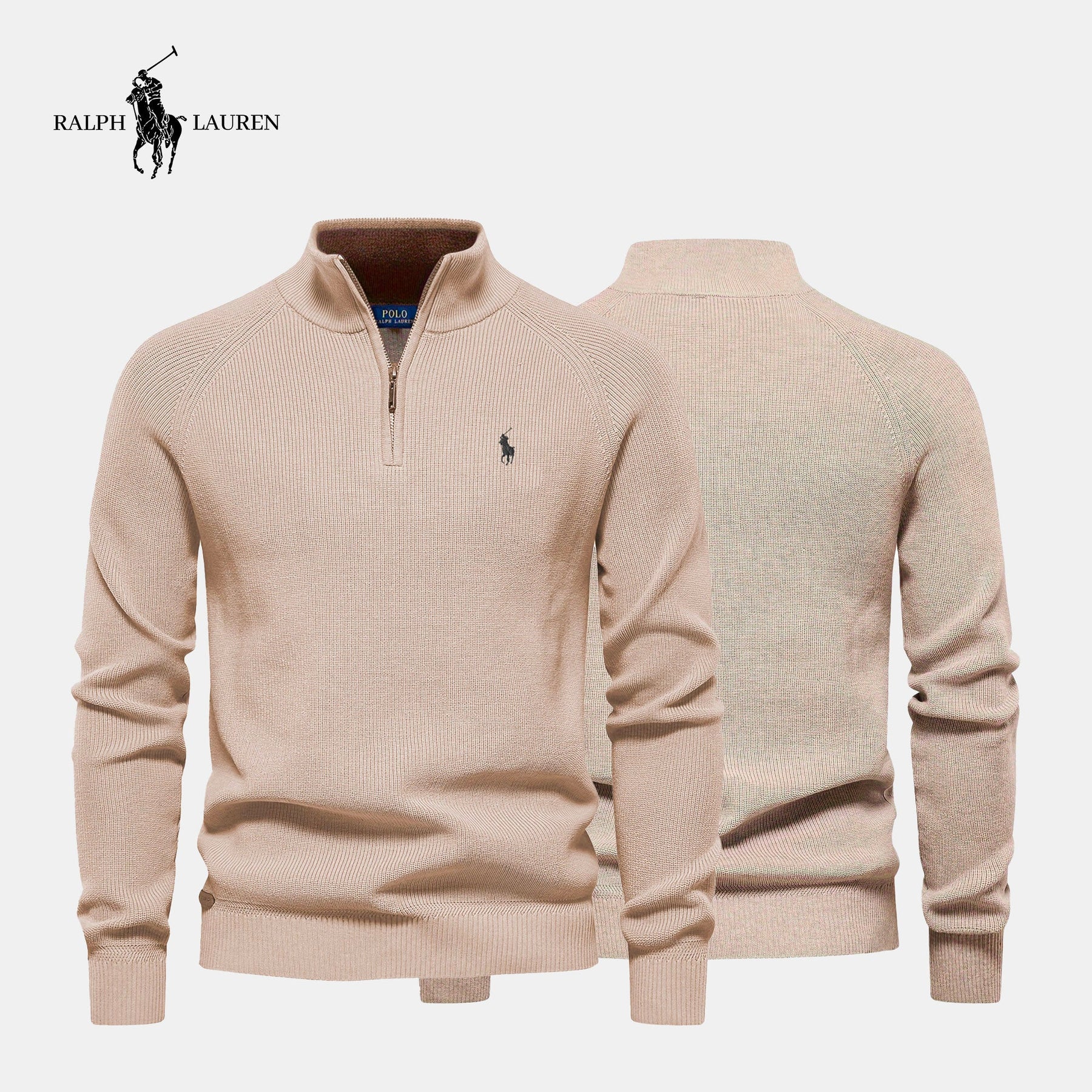 Pull Col Zippé R&L (DÉSTOCKAGE)