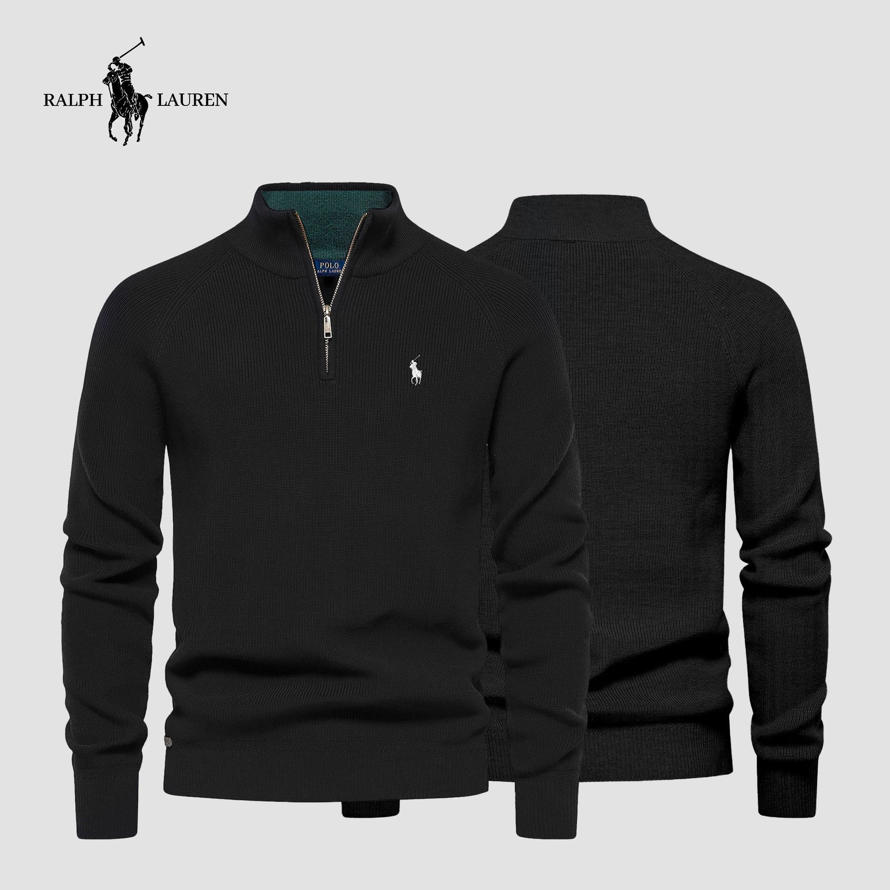 Pull Col Zippé R&L (DÉSTOCKAGE)